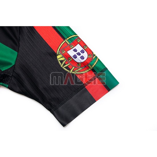 Maglia Portugal Manica Corta 2019 Nero Verde Rosso - Clicca l'immagine per chiudere